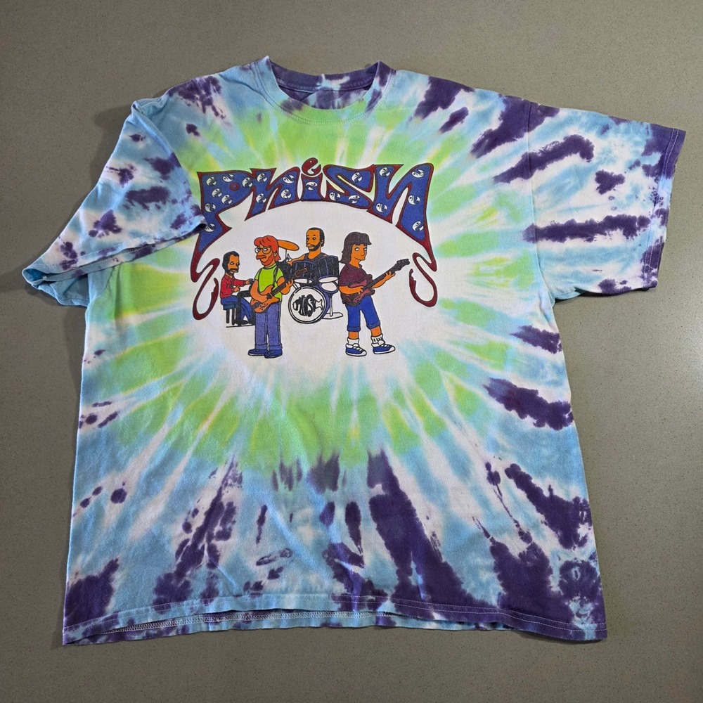 Phish Dick's Colorado 2018 Tie Dye Concert Shirt Mens XL Vermont's Phinest